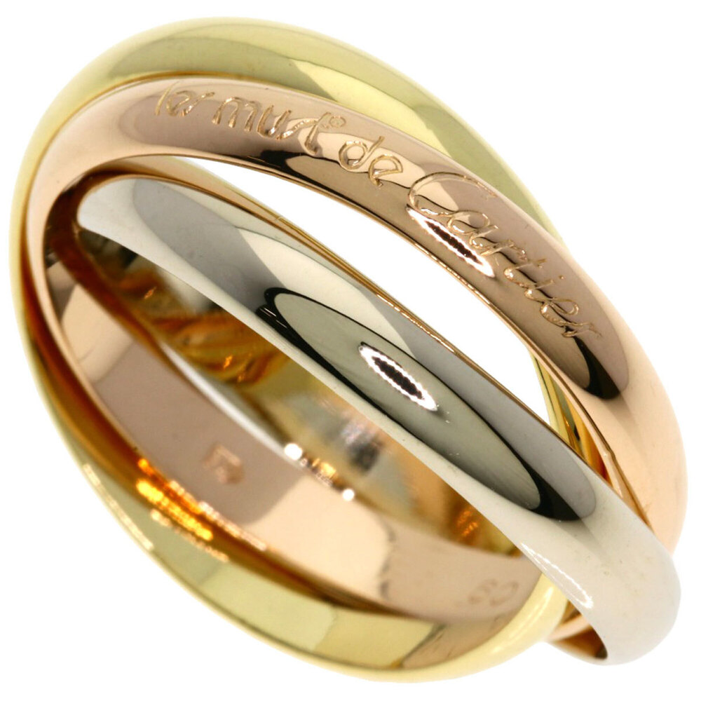 Cartier Trinity #60 Ring - 18K Yellow Gold/18K Pink White Gold Women's CARTIER